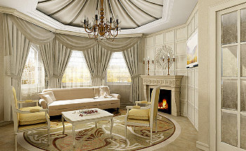 Luxury-Living-Room-Design-With-Fireplace-In-The-Room
