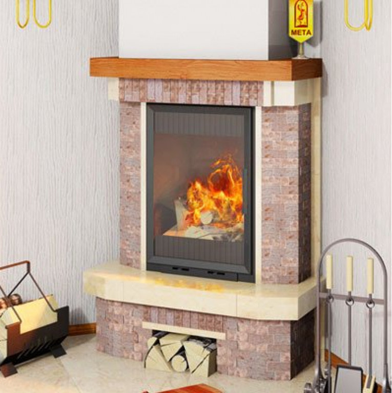Топка ВЕРТИКАЛЬ 840 с облицовкой