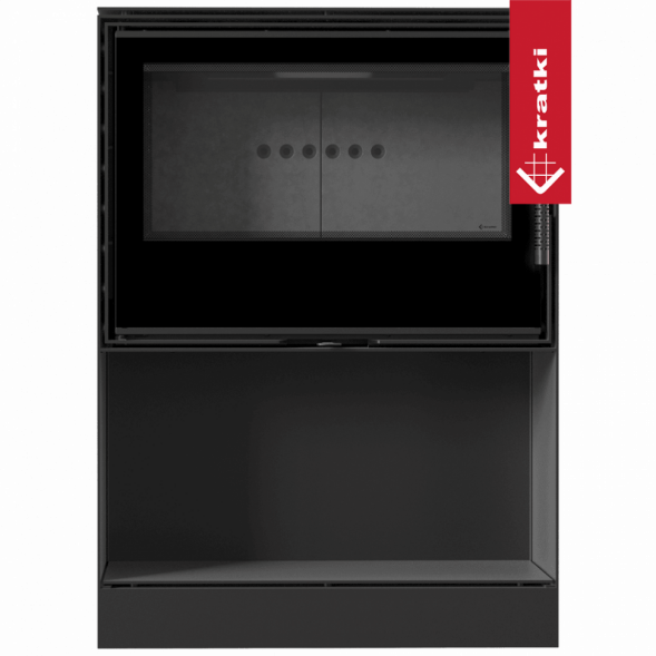 Печь Kratki PRO KARI 80/W (Черная футеровка, с доводчиком)