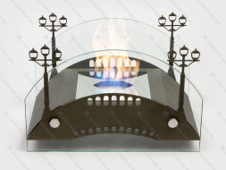 Настольный биокамин Lux Fire "Пушкинский мост" М (бронза)